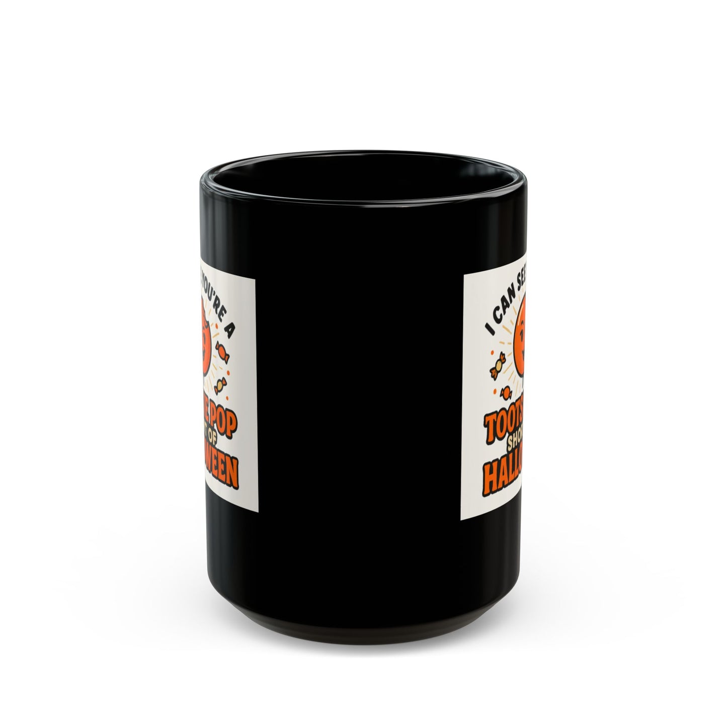 Halloween Tootsie Pop Mug - Black - Double Sided Design Great Gift